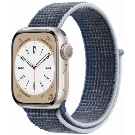 Умные часы Apple Watch Series 8 41 мм, Starlight Sport Loop, синий, размер M/L